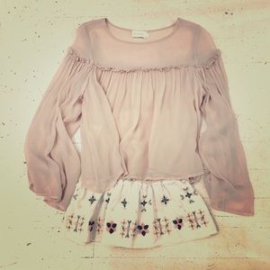 Silk blouse by FLANNEL AU